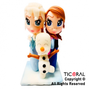 ADORNO MAQUETA DE FROZEN A. PORCELANA FRIA x 1
